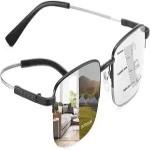 YIMI 프로그레시브 포토크로믹 멀티포커스 리딩 안경 UV400 선글라스 블루 라이트 차단 컴퓨터 리더기