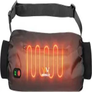 전기 온열 핸드 워머 파우치 실시간 온도 표시(배터리 내장 없음) - 양면 난방 휴대용 USB 머프 축구 사냥