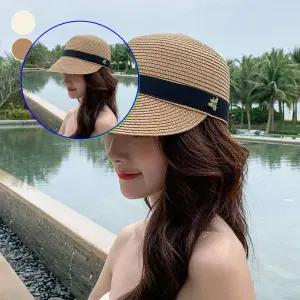 쌍문상회 밀짚 캐주얼 찍찍이 썬캡 볼캡 여성 조절 모자