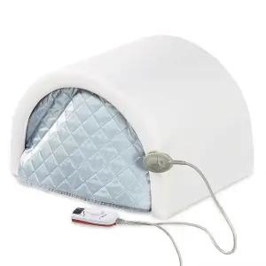 온열 찜질기 원적외선 돔사우나 열돔 이동식 스팀 고급형 화이트 열찜질