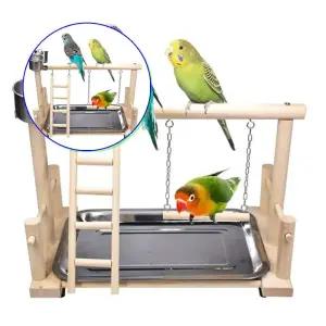 쌍문상회 앵무새스탠드 조류장난감 그네 용품 사다리 새놀이터 새장 횟대