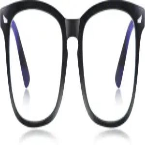 여성/남성용 민렌 블루 라이트 차단 안경 클리어 프레임 사각 컴퓨터 게이밍 스크린