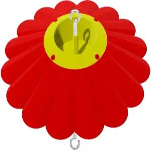 개미 해자가 있는 해적 금속 벌새 모이통 비 덮개 오리올 태양 및 덮개용 14.4인치 대형 새 우산. 노란색