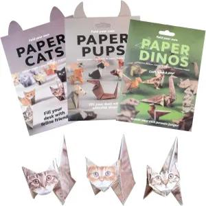 DIY 종이접기 고양이 - 귀여운 인형을 접을 수 있는 150장 종이 재미있는 공예 활동 접이 고양이/개/다이노