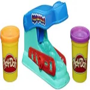 무독성 플레이도우 색상 2가지를 갖춘 베이직 펀 팩토리 모양 만들기 기계