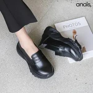 [아나이스] 국내제작 볼드 플랫폼 키높이 로퍼 6cm_26S161