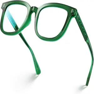 VISOONE 스퀘어 블루 라이트 차단 안경 TR90 안티 글레어 컴퓨터 게임 여성용 남성 NOE