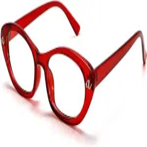 여성용 BOTEN 고양이 눈 파란 빛 차단 안경 남성용 작은 타원형 눈부심 방지 너드