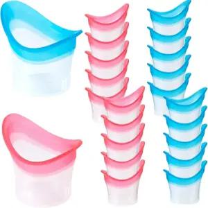 JFRHUDS 20pcs 워시 컵 클리너 키트 - 휴대용 관리 도구와 보관 용기 포함 실리콘 빠른 청소 피곤한 먼지