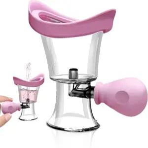 Abnaok 워시 컵 클리너 키트 실리콘 수동 공기압 도구 효과적인 헹굼 깨끗한 먼지 메이크업 자극제 보관