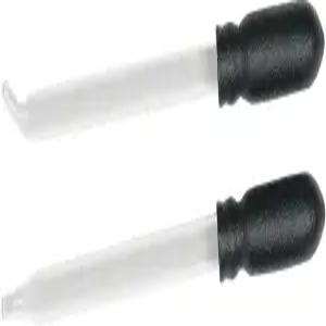 이지 도즈 플렌츠 스트레이트 앤 벤트 팁 드랍퍼 병 투명 및 블랙 2 카운트