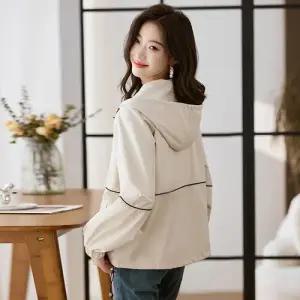 블랙팬서 트렌치코트 올해 봄가을 루즈핏 후드 유행 점퍼 유럽 여성원피스 OPH3