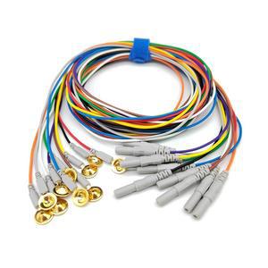 VALUEGIST EEG 멀티컬러 59인치 149CM 골드 5MM 케이블 DIN 전극