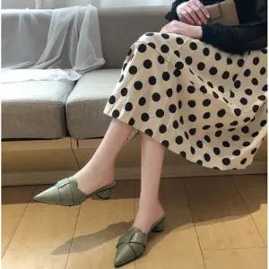 여자블로퍼 4컬러 1P 리본 뮬슬리퍼 캐주얼 여성 슈즈