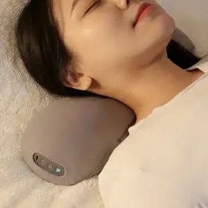 [폰세사리] KAUF 스마텍 무선 온열 마사지 베개 목 어깨 쿠션 공기압 승모근 마사지기 방향전환 3단계 강도