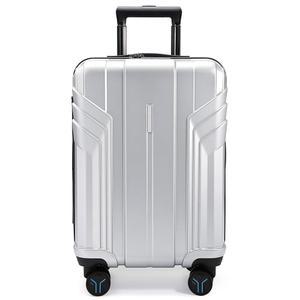 가방스마트 수하물 확장형 기내 반입 22x14x9 항공사 승인 1OO% PC 경량 하드 쉘 여행 가방 스피너 휠이 있는 20인치 여행용 방수 롤링 슬리버