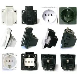 더블스피드 렉용 판넬형 접지 전기 매립형 방우형 방수 안전커버 AC 콘센트 스위치 전원플러그 파워소켓