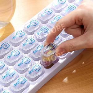 30일 알약 휴대용 알림통 휴대용 약통 미니 작은 31일 한 약 달분