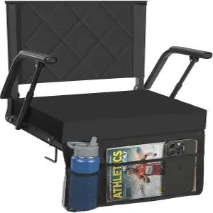 등 지지대가 있는 블리처 의자가 시니브 스타디움 시트380파운드 2.8인치 두께의 편안한 쿠션 패딩 처리된