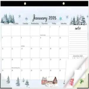 2026년 1월부터 2027년 6월까지의 거스 리 월간 데스크 캘린더 - 18개월 17인치 x 11.5인치 사무실 홈