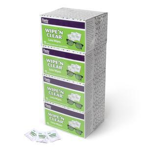 플렌츠는 'N 개의 투명 렌즈 청소 물티슈 사전 보습 부드러운 줄무늬 방지 빠른 건조 75 300 카운트 휴대용 상자 4개 여행 편의를 위해 개별 포장 미국산