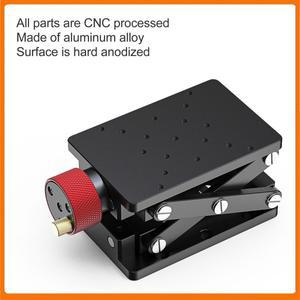 리프팅 높은 알루미늄 합금 수동 실험실 스탠드 가위 유형 측정 리프트 플랫폼