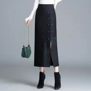 스파이더맨 스커트 미디 빈티지 힙스터 패션 프린트 슬릿 여성치마 OPH1