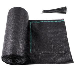 아마제닉스 70% 아일렛 쉐이드 천 롤 5피트 10인치 x 100피트 컷테이블 선쉐이드 메쉬 방수 스크린 커버 정원 파티오 온실 캐노피 개집 식물 블랙용