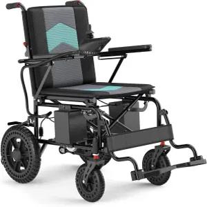 접이식 전동 휠체어 경량 듀얼 모터 500W 시니어용 전 지형 모빌리티 스쿠터 15마일 주행 거리 여행용