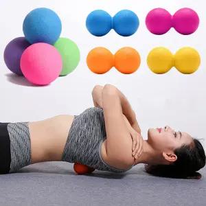 리빙투유 마사지 볼 땅콩 맛사지 승모근 근막이완 종아리 등 지압 공 안마 사용법