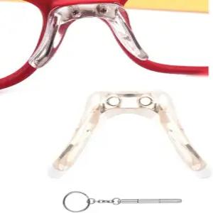 Eyeglass Saddle Bridge 선글라스 코 패드 교체용 프리미엄 등급 부드러운 실리콘 안경용 미끄럼 방지 및