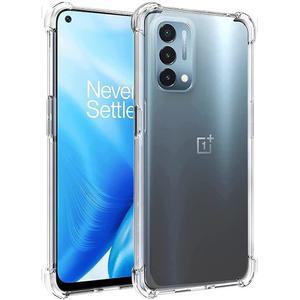 원플러스 Nord N200 5G용 폴메이캣 휴대폰 케이스, 모서리가 강화된 투명 TPU 충격 흡수 커버, 무선 충전 호환, 투명(클리어)