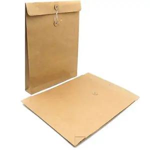 크라프트 서류봉투 두꺼운 종이 봉투 끈 서류봉투 끈마감 정리함 끈봉투 보관용 보관함 다용도 사무용 문서