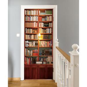 밴시탑 30.3x78.7 1PCS /세트 패션 홈데코 책장 탈착식 도어 벽화 데칼 쉽게 적용 가능