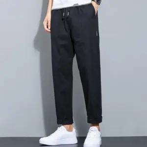 빅사이즈 남자 밴딩 팬츠 롤업 바지 캐주얼 스트릿룩 SQR4+7gTc