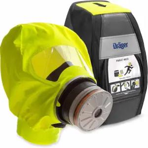 독성 산업 증기 및 오일 입자에 대한 멀티필터가 장착된 Drager PARAT 4920 이스케이프 후드 마스크 NIOSH