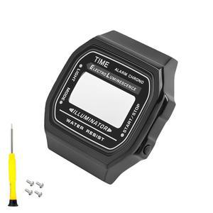 카시오 A168 솔리드 스테인리스 스틸 금속 밴드 케이스 액세서리의 수정 부품 보기