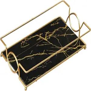 버비아 베니티 욕실 카운터 트레이 골드 유리 향수 정리함 홀더 화장품 메이크업 스킨케어 디스플레이