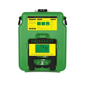 이지캐쉬 휴대용 안약 스테이션 14갤런 OSHA 승인, 스테이션 표지판 1개와 검사 태그 2개, 벽걸이 중력 흐름 실내외, 53L 리필 가능 안약 스테이션 헤비 듀티, 그린 색상