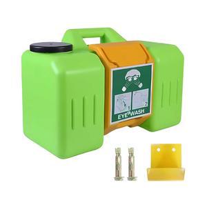 GOL-SIV 9Galon 휴대용 안약 스테이션 유닛 - OSHA 승인 응급 안약 스테이션 벽걸이, 응급처치, 15분간 지속됨