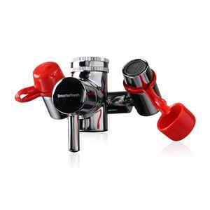 스마트프레시 수도꼭지 장착 안약 스테이션 u2013 싱크 부착용 신뢰할 수 있는 응급 구급 안약 유닛 u2013 고품질 싱크 마운트 눈과 피부를 위한 플러시 샤워기