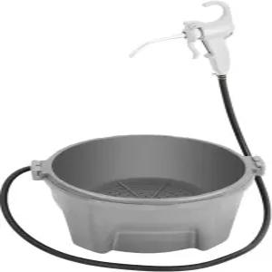 오일 건 플라스틱 드럼 세트가 있는 파이로알 휴대용 오일러 버킷 파이프 스레드 도구용 수동 기계