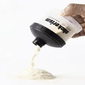 단백질 파우더 보관통 3단 소분 보충제 용기 40g 깔때기 분유통 프로틴통 스포츠 원두