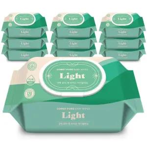 코멧 퓨어 라이트 물티슈 캡형 120매 10개
