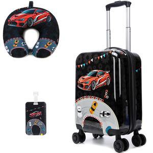 소년용 하드사이드 캐리어 세트 스피너 휠 포함 2피스 16인치 용 기내 반입 수하물 항공사 승인