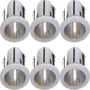 6팩 라인 전압 오목한 조명/조명 장착 헤일로/주노를 위한 4인치 오픈 리플렉터 트림/트림