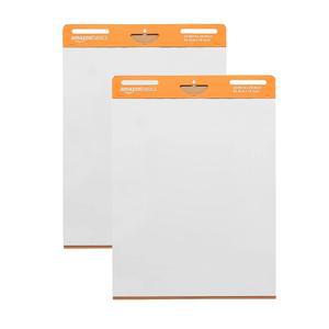 프레젠테이션 브레인스토밍 교실 사용 출혈 방지 걸기 쉬운 아마존 베이직 스틱 이젤 패드 25 x 30인치 흰색 2팩