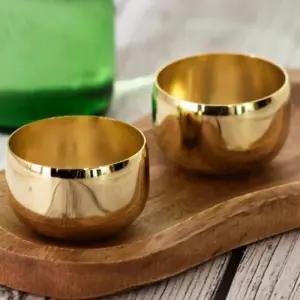 금도금 미니 휴대용 캠핑 소주잔 술잔 컵 금술잔 미니소주잔 다기세트