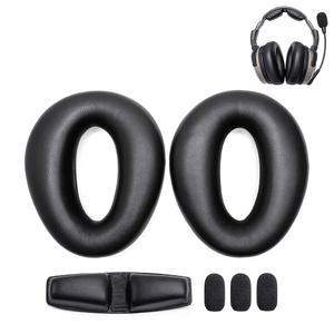 보락스 트루 램스킨 이어패드 씰 + 헤드 패드 줄루 시리즈 PFX 항공 헤드셋 두꺼운 메모리폼( 레셔 키트)과 호환 3 마이크 머프