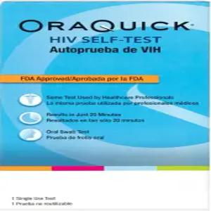 오라퀵 HIV 자가 검사 HIV1 및 HIV2 검출을 위한 경구용 수액 신속 빠르고 쉬운 없는 가정용 키트 20분